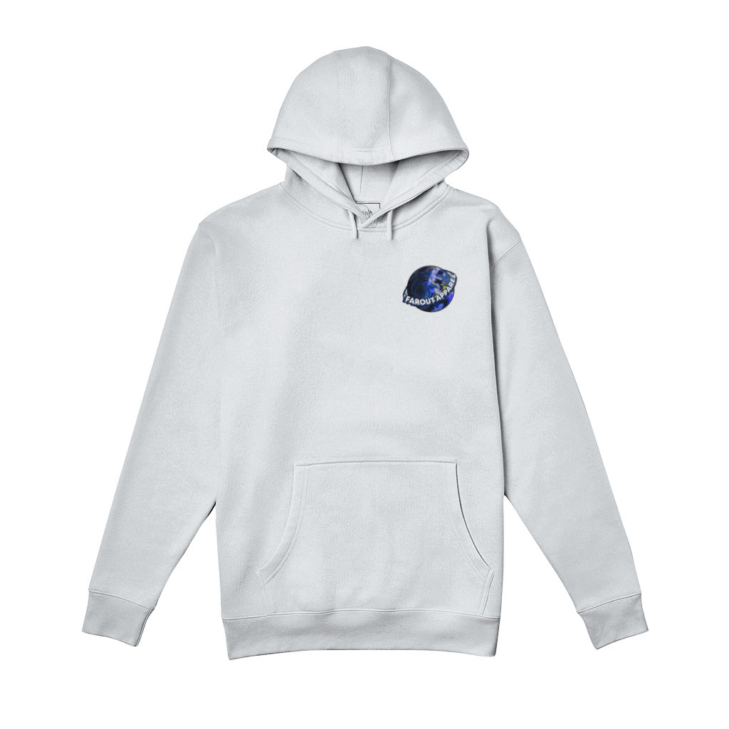 Far Out Aradus Hoodie White, Front